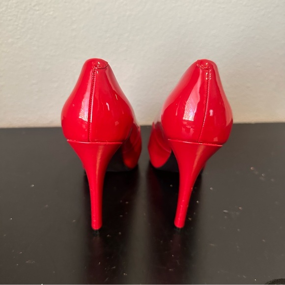 Guess Red Faux Leather High Heels - Picture 5 of 15